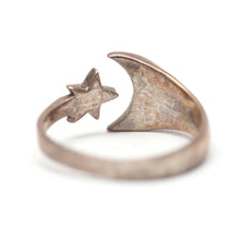 Load image into Gallery viewer, Sterling Moon Star Cuff Ring
