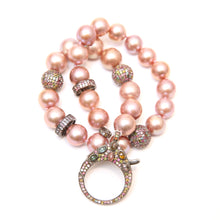 將圖片載入圖庫檢視器 Rainbow Tourmaline Pink Pearl Necklace
