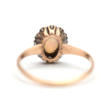 Load image into Gallery viewer, 14k Victorian Diamond Opal Ring
