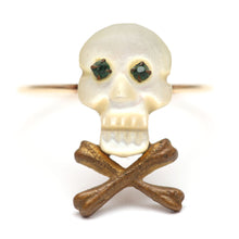 Load image into Gallery viewer, Antique Skully Stick Pin Ring
