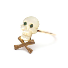 Load image into Gallery viewer, Antique Skully Stick Pin Ring
