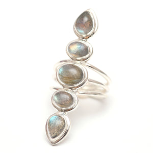 Labradorite Totem Ring