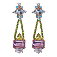Load image into Gallery viewer, Multigem Cocktail Earrings
