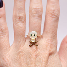 Load image into Gallery viewer, Antique Skully Stick Pin Ring
