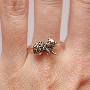 Diamond Puppy Ring