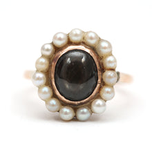 Load image into Gallery viewer, 10k Black Star Sapphire Ring
