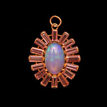 画像をギャラリービューアに読み込む, 14k Opal Pink Tourmaline Pendant
