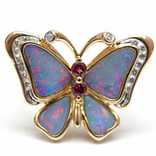 將圖片載入圖庫檢視器 14k Opal Butterfly Ring
