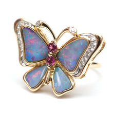 將圖片載入圖庫檢視器 14k Opal Butterfly Ring
