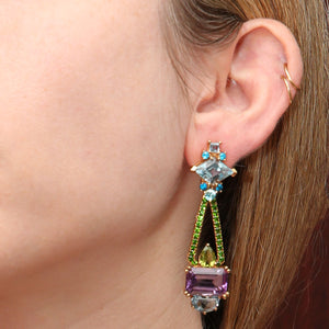 Multigem Cocktail Earrings