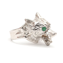Load image into Gallery viewer, 14k Wolf Head Ring
