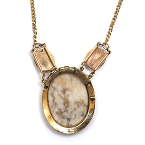 ON HOLD***14k Gold in Quartz Necklace