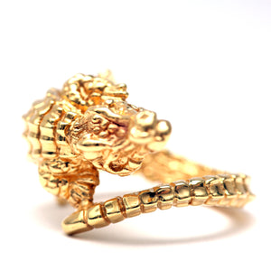 14k Alligator Ring