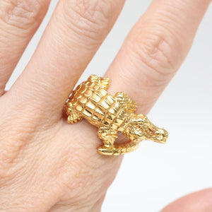 14k Alligator Ring
