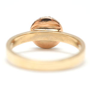14k Moonstone Diamond Ring