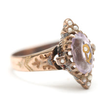 Load image into Gallery viewer, 10k Amethyst Intaglio Ring
