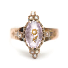 將圖片載入圖庫檢視器 10k Amethyst Intaglio Ring

