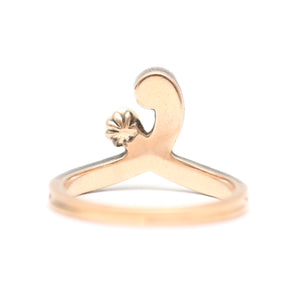 18k Dreamy Art Nouveau Toi et Moi Rose Cut Diamond Ring
