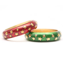 將圖片載入圖庫檢視器 18k Enamel Star Bands
