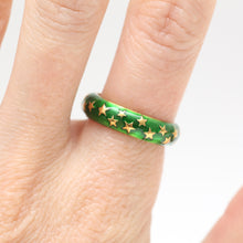 將圖片載入圖庫檢視器 18k Enamel Star Bands
