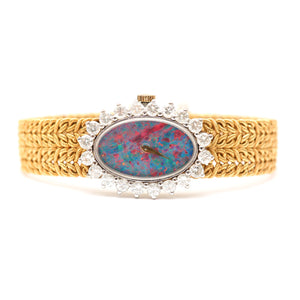 18k Chopard Opal Diamond Watch