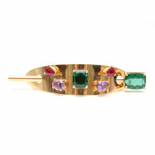 Load image into Gallery viewer, 14k Tourmaline Hair Pin
