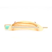 Load image into Gallery viewer, 14k Tourmaline Hair Pin
