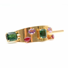 Load image into Gallery viewer, 14k Tourmaline Hair Pin
