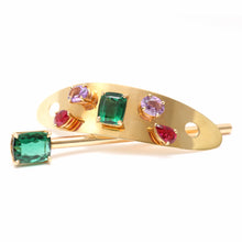 Load image into Gallery viewer, 14k Tourmaline Hair Pin
