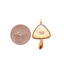 Load image into Gallery viewer, 14k Trippy Mushroom Pendant
