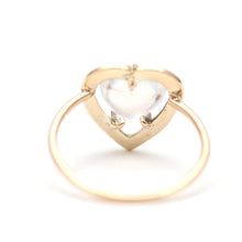 Load image into Gallery viewer, 14k Victorian Moonstone Heart Ring
