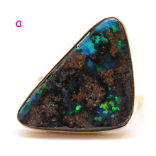 Laden Sie das Bild in den Galerie-Viewer, 14k Chunky Space Boulder Opal Rings
