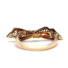 Load image into Gallery viewer, 14k Art Deco Diamond Bow Ring
