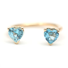 將圖片載入圖庫檢視器 14k Heart Cuff Ring
