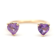將圖片載入圖庫檢視器 14k Heart Cuff Ring
