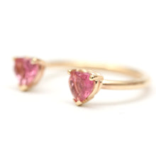 將圖片載入圖庫檢視器 14k Heart Cuff Ring
