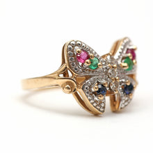 Load image into Gallery viewer, 14k Two-Toned Butterfly Ring
