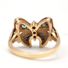 Load image into Gallery viewer, 14k Two-Toned Butterfly Ring
