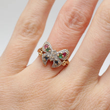 Load image into Gallery viewer, 14k Two-Toned Butterfly Ring
