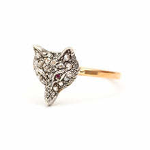 Load image into Gallery viewer, 15k Diamond Fox Ring
