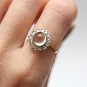Victorian Rock Crystal Diamond Ring