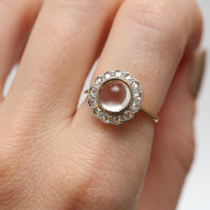 Victorian Rock Crystal Diamond Ring