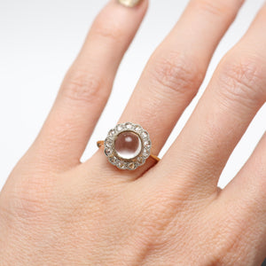 Victorian Rock Crystal Diamond Ring