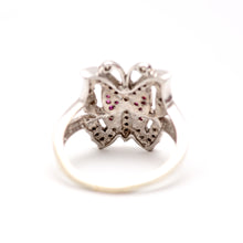 Carica l&#39;immagine nel visualizzatore di Gallery, 10k Diamond Ruby Butterfly Ring
