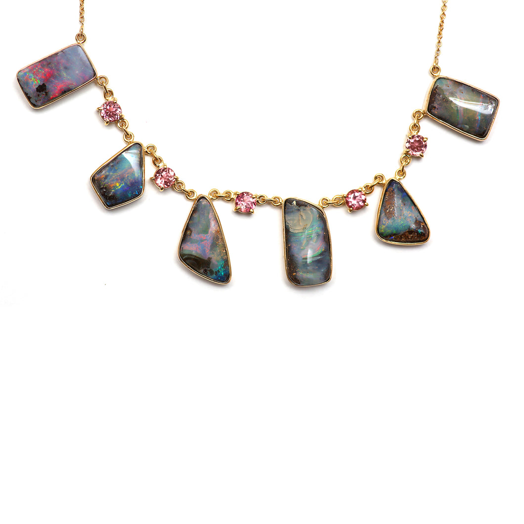 14k Boulder Opal Necklace