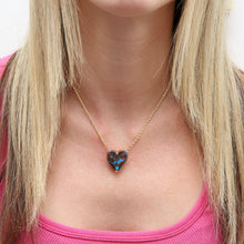將圖片載入圖庫檢視器 SOLD TO M***14k Yowah Boulder Opal Heart Necklace

