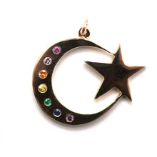 Load image into Gallery viewer, Large 14k Celestial Pendant
