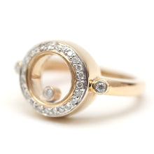 Load image into Gallery viewer, 14k Happy Diamond Shaker Ring
