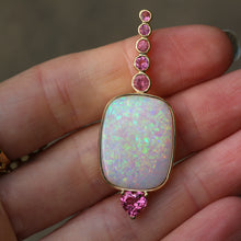 Load image into Gallery viewer, 14k Brazilian Opal Tourmaline Pendant
