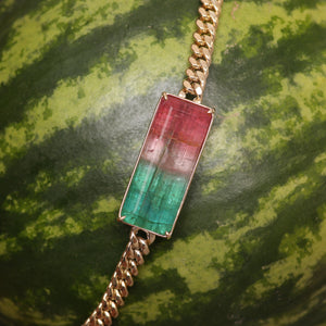 40ct Watermelon Tourmaline Choker